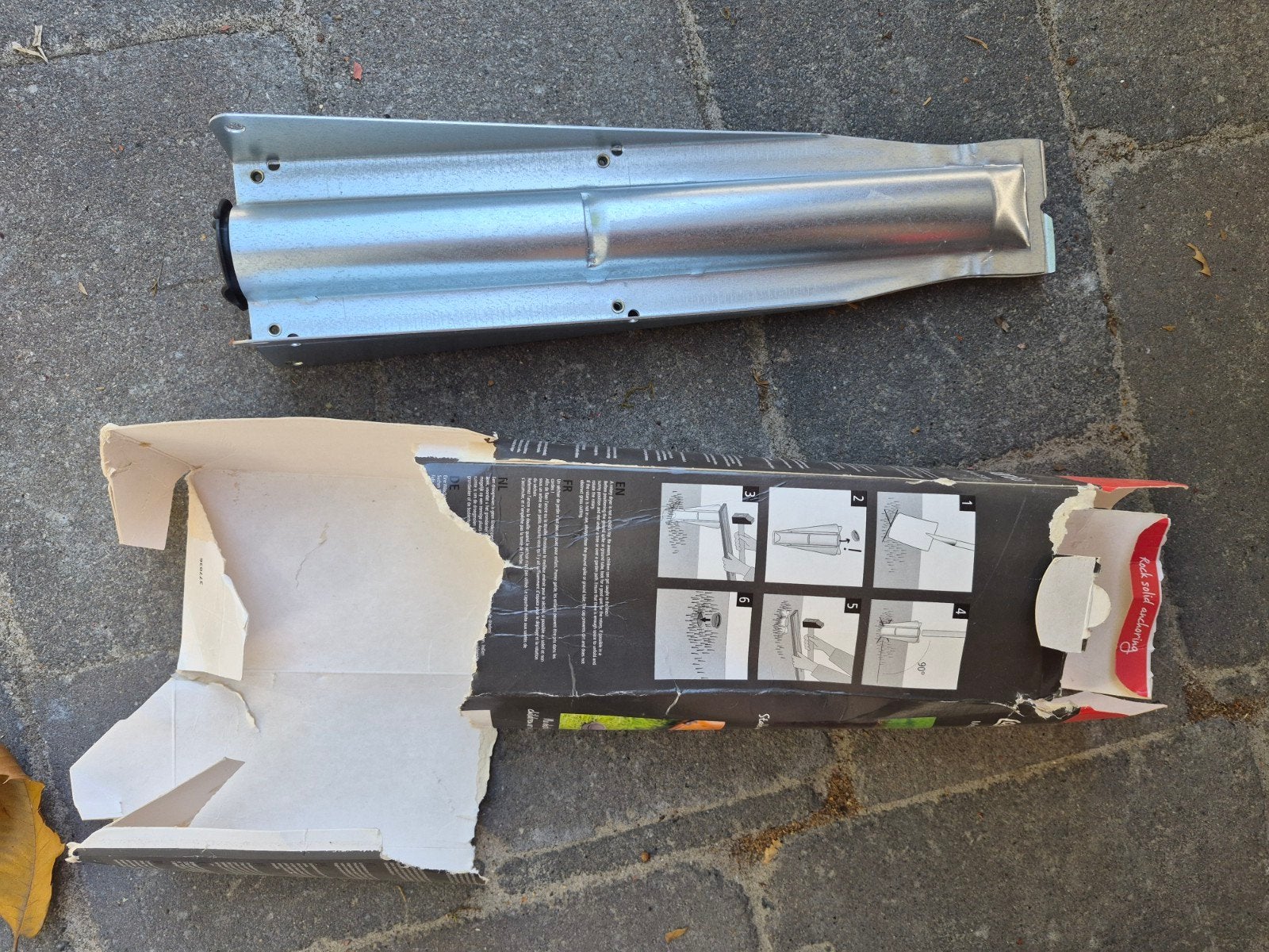 Brabantia Metalen Grondanker Ø 35 mm voor waspaal, Ophalen of Verzenden, Nieuw