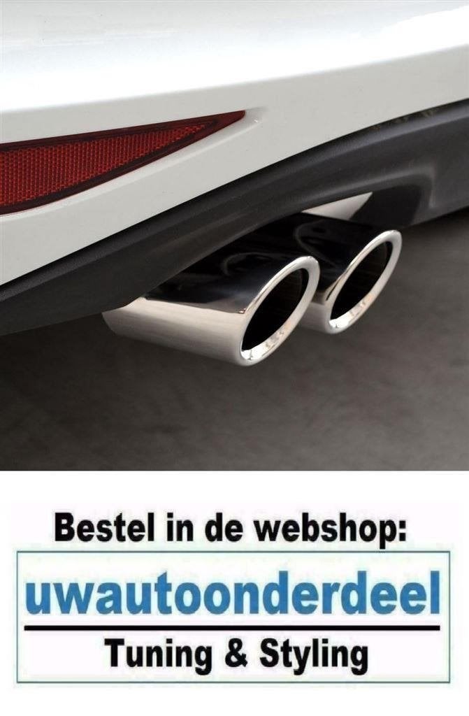Chrome rvs uitlaat sierstuk eindstuk Geschikt Voor VW Golf 5
