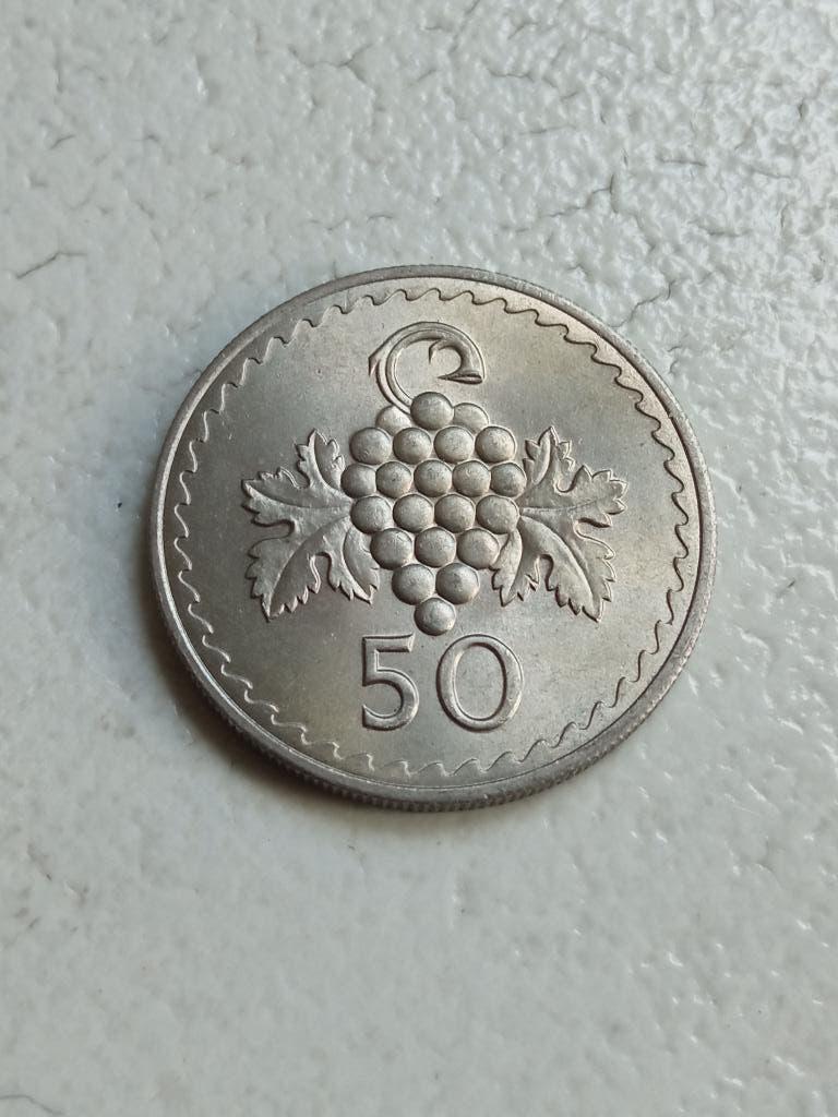 Cyprus 50 mils 1963., Ophalen of Verzenden, Overige landen, Losse munt