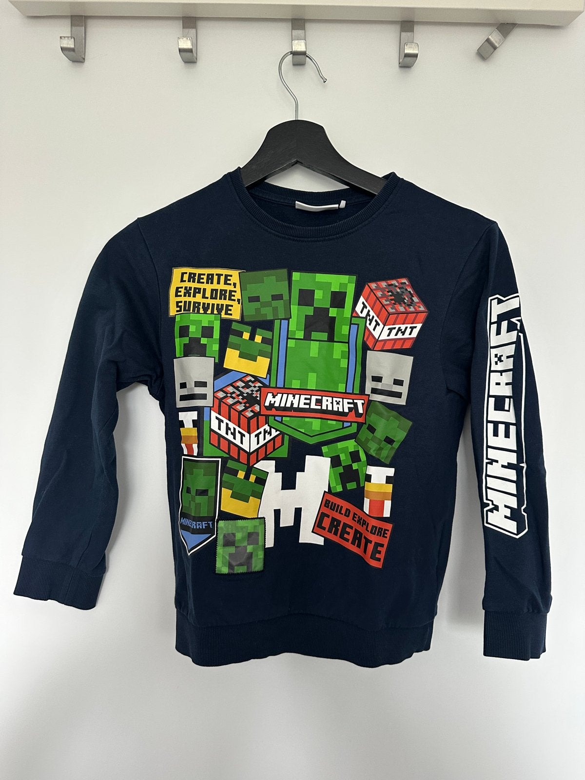 Name It Minecraft sweater maat 122/128, Ophalen of Verzenden, Zo goed als nieuw, Jongen