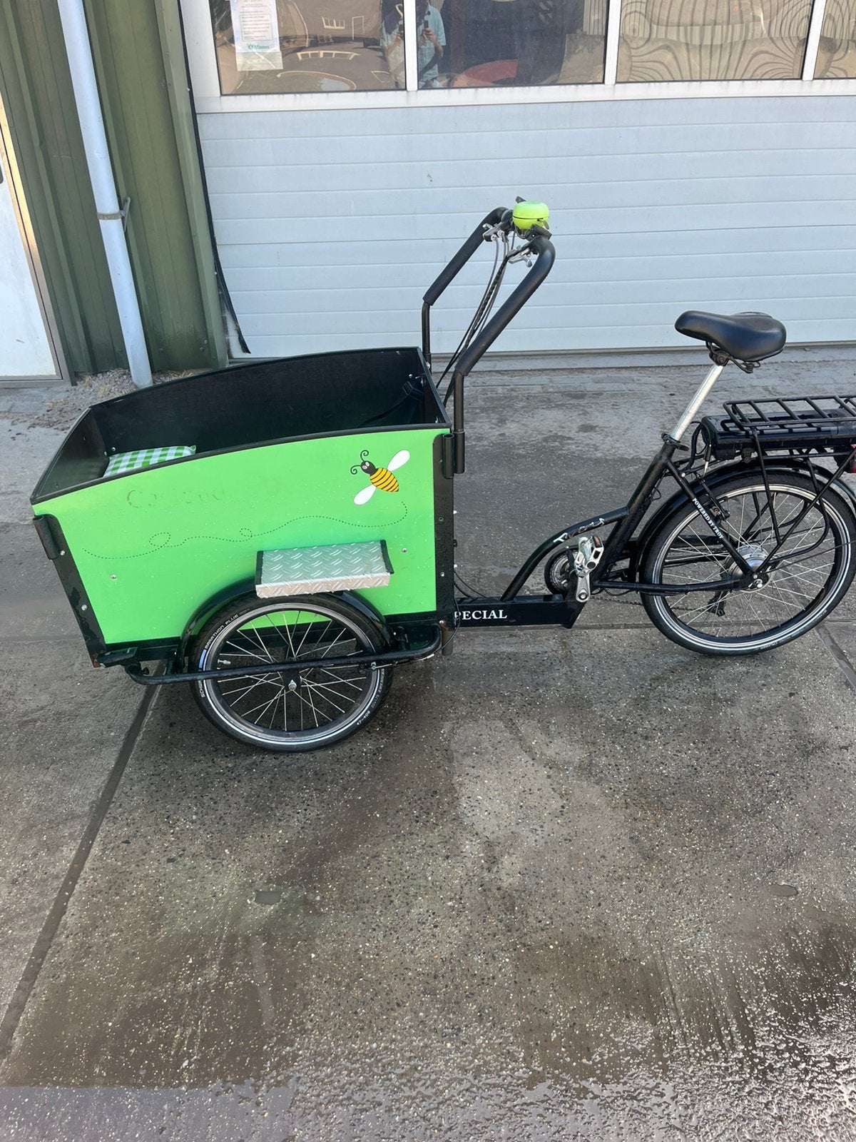 Troy elektrische bakfiets, 4 kinderen of meer, Gebruikt, Velgrem, Elektrisch