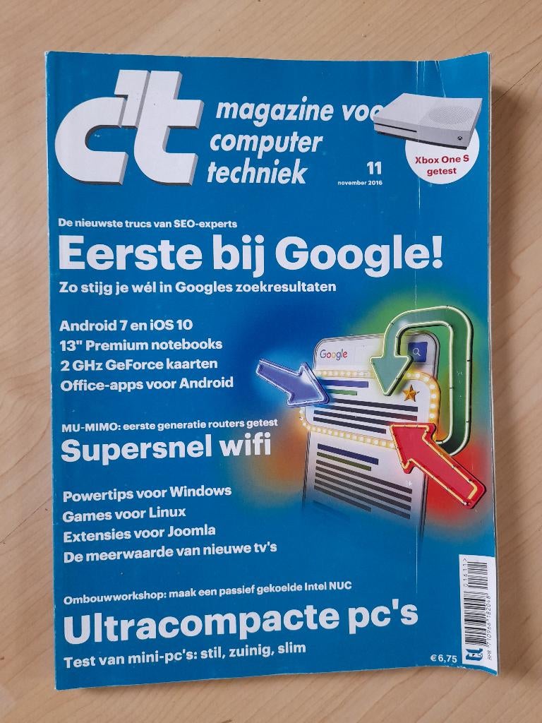 TIJDSCHRIFTEN C´T MAGAZINE VOOR COMPUTER EN TECHNIEK 2016, Boeken, Tijdschriften en Kranten, Ophalen of Verzenden, Zo goed als nieuw