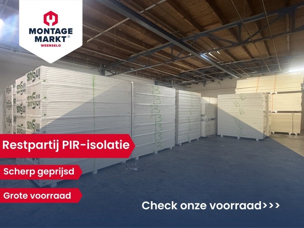 Restpartij PIR-isolatie | Insus | 40 & 60 & 80 mm | Alu/Alu, Ophalen, Vloerisolatie, Nieuw, Hardschuim (Pir)