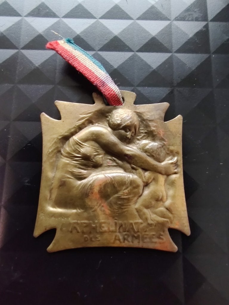 penning medaille Rene Lalique WO1 1915, Verzenden, Overige materialen