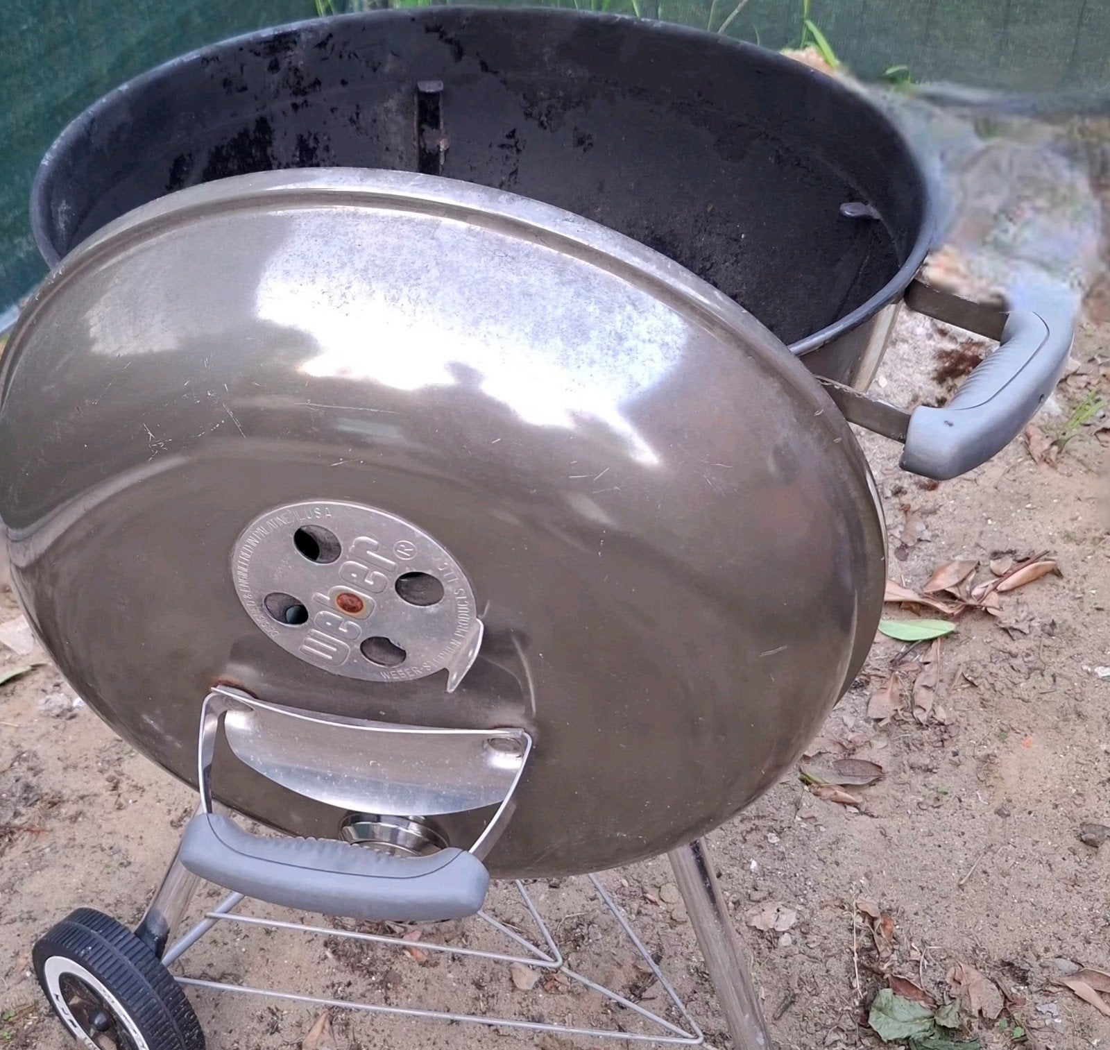 Weber barbecue ø47cm smoke grey - opknapper, Ophalen of Verzenden, Gebruikt, Weber