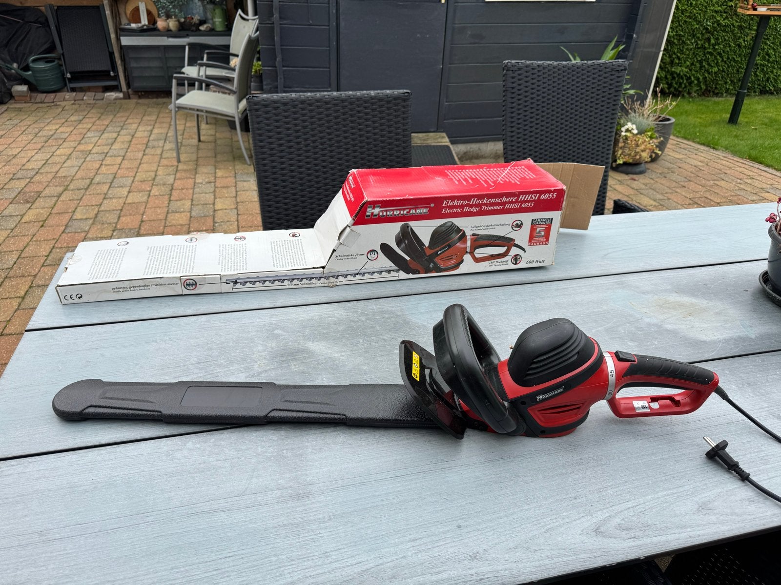Hurricane Elektrische heggenschaar HHSI 6055, Ophalen, Zo goed als nieuw, Elektrisch