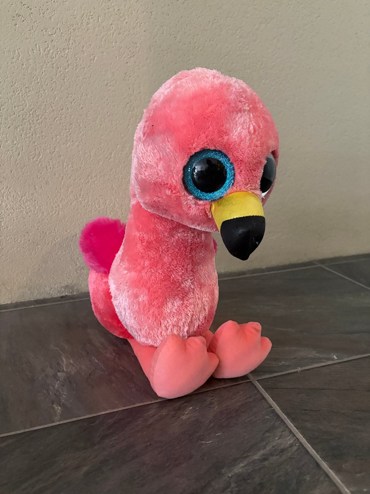 Pluche flamingo, Ophalen, Overige typen, Middelgroot (20 tot 80 cm), Roze