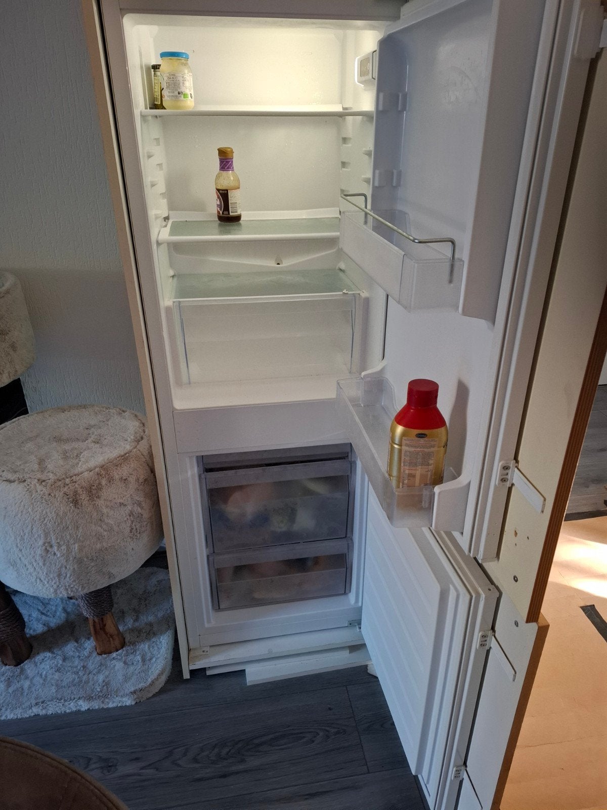 Inbouw koelkast Ikea IKEA RÅKALL CB DC 160  5 jaar oud, Ophalen, Gebruikt, 200 liter of meer, 140 tot 160 cm