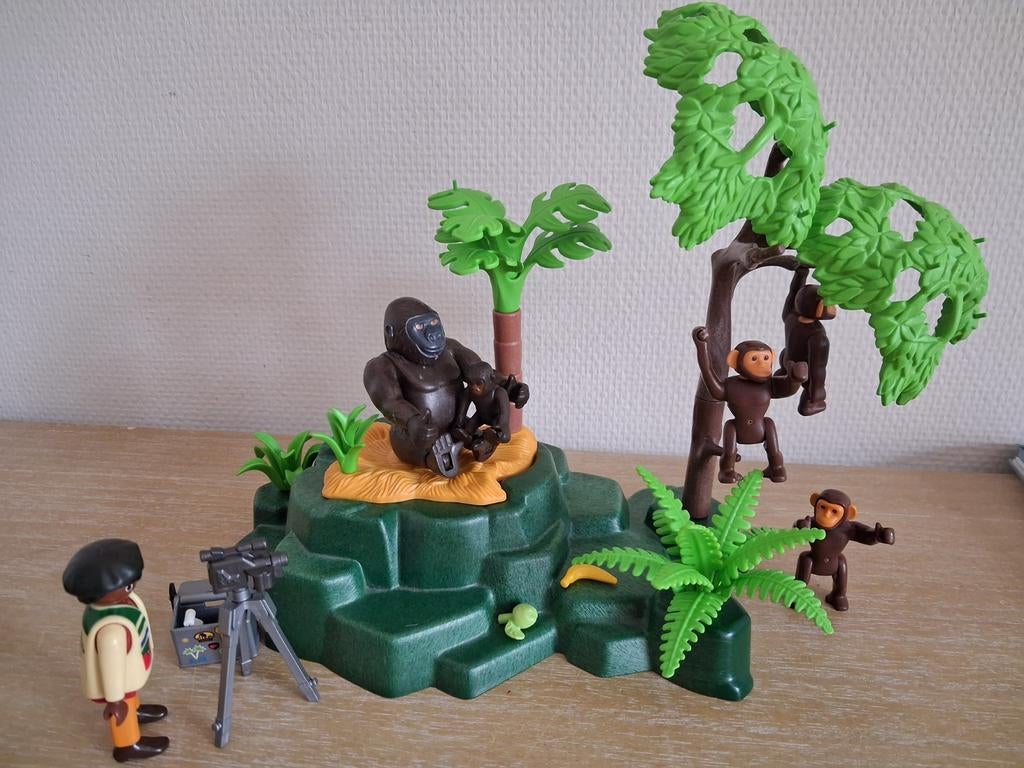 Playmobil apenrots met klimboom en onderzoeker, Ophalen of Verzenden, Zo goed als nieuw, Complete set