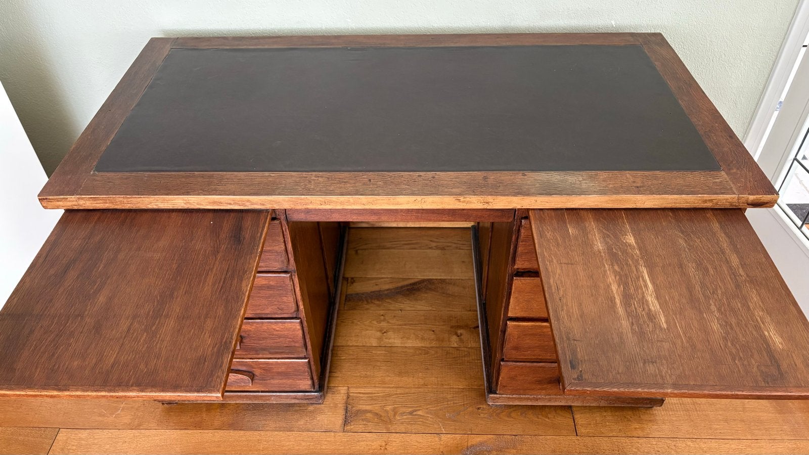 Antiek bureau, Huis en Inrichting, Ophalen, Met lades, Gebruikt, Hout