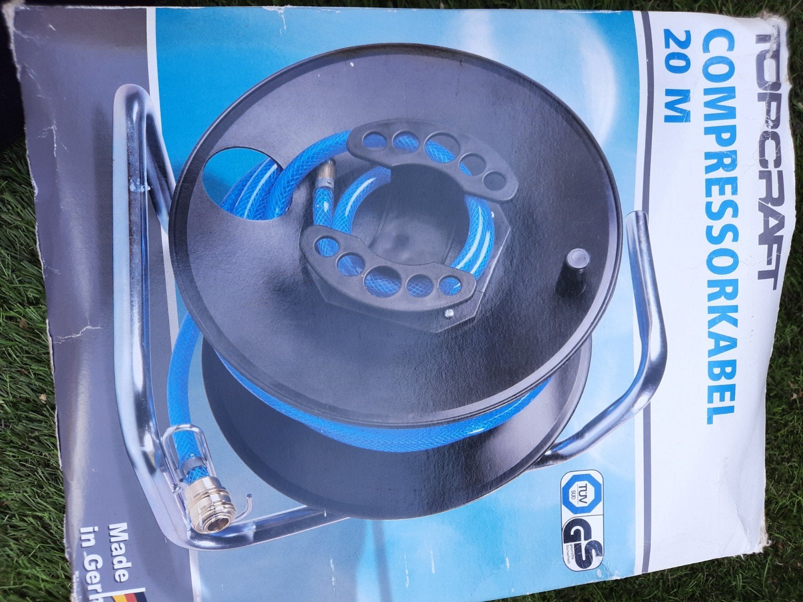 Topcraft Compressorkabel 20m met haspel, Ophalen of Verzenden, Nieuw