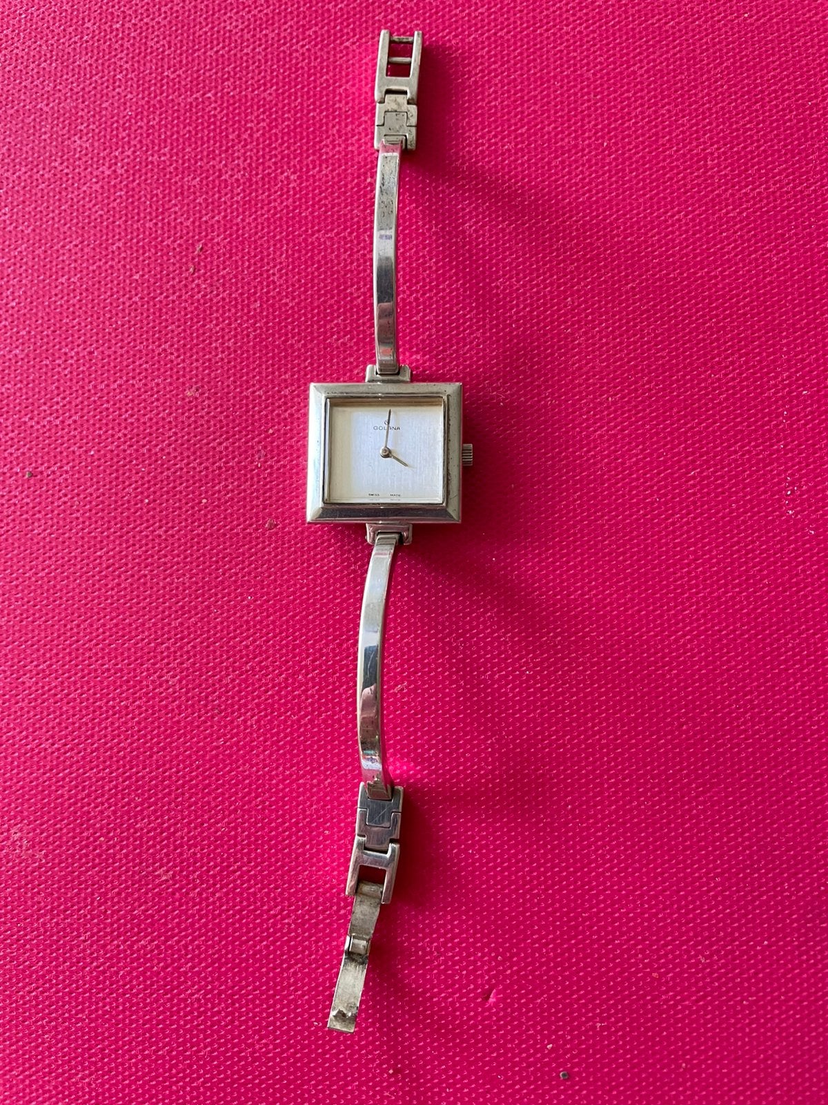 Mooi mechanisch zilveren dameshorloge., Overige merken, Overige materialen, Ophalen of Verzenden, Zo goed als nieuw