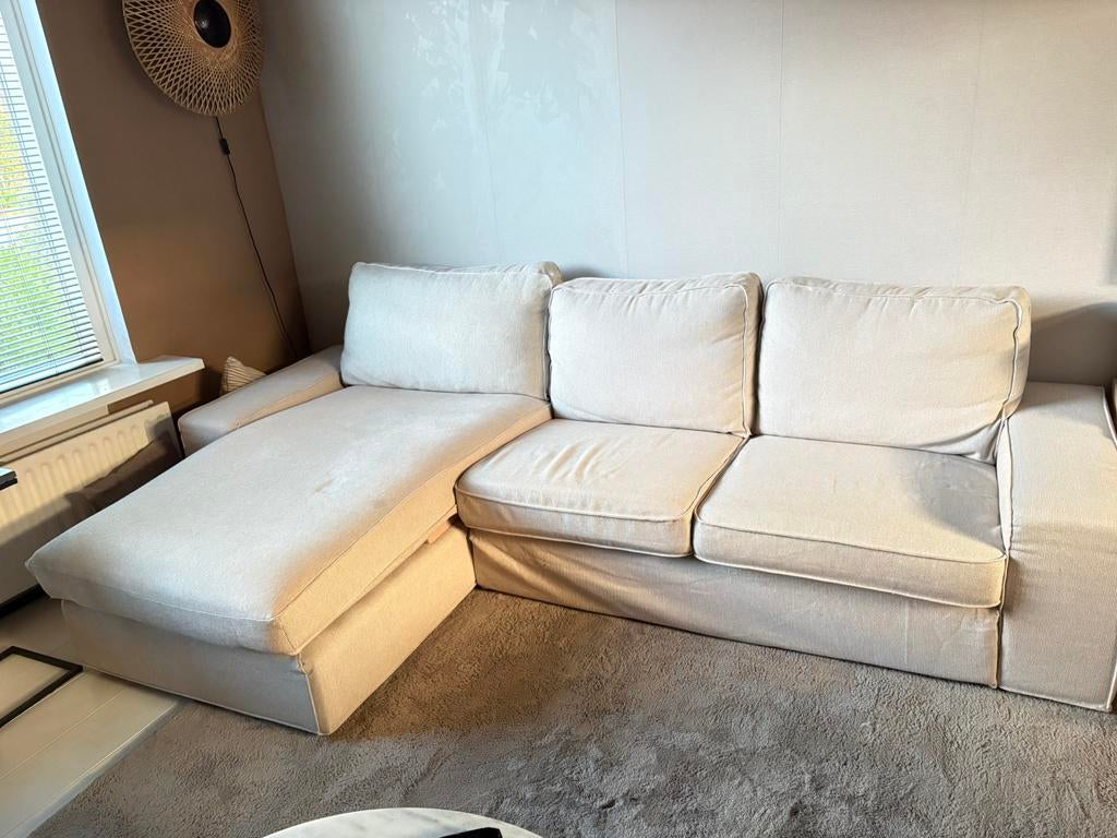 MOET SNEL WEG! IKEA KIVIK Hoekbank – Tresund Beige, Ophalen, Zo goed als nieuw, Vierpersoons of meer