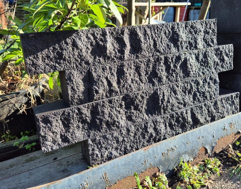 Stapelblokken gevelsteen rox charcoal 57,7x9x9cm s-partij, Blok, Nieuw, Ophalen of Verzenden, Minder dan 25 cm