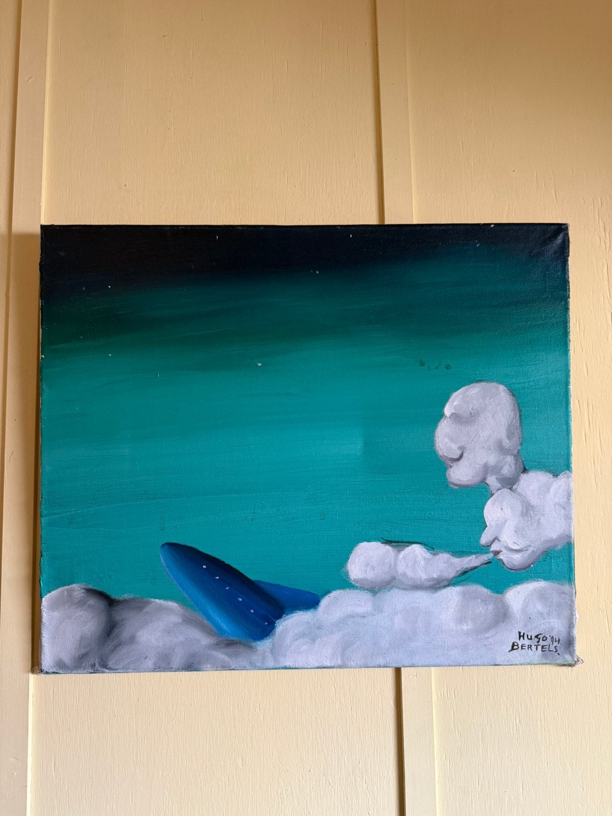 Hugo bertels 1994 ruimte wolken, Ophalen