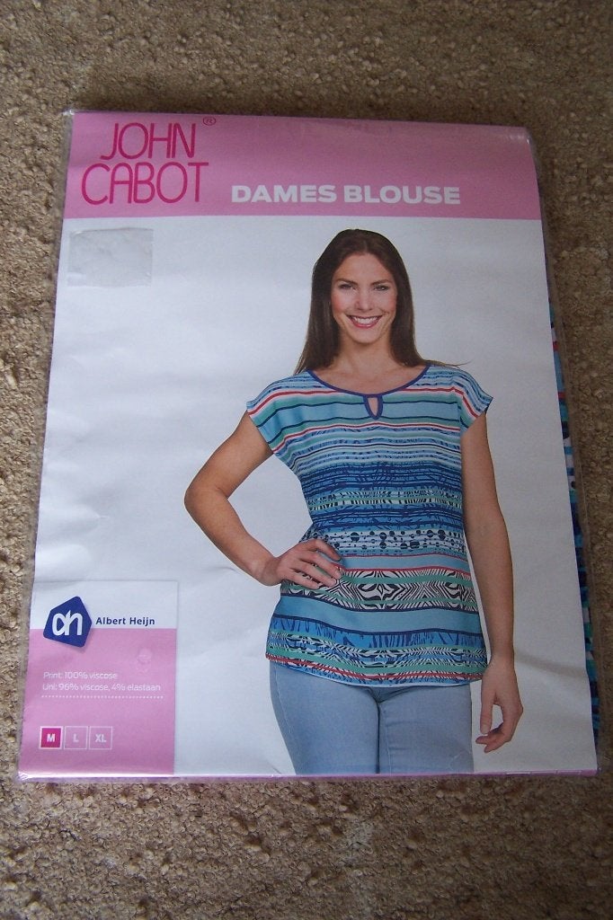 Blouse / top dames -- maat M / 38 -- John Cabot (nieuw!), Maat 38/40 (M), Blauw, Nieuw, Ophalen of Verzenden