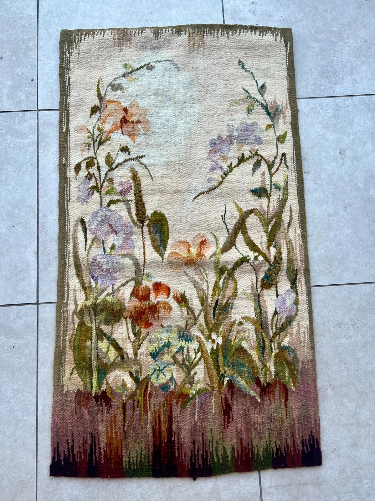 Vintage Wandkleed 74x136 cm, Antiek en Kunst, Ophalen