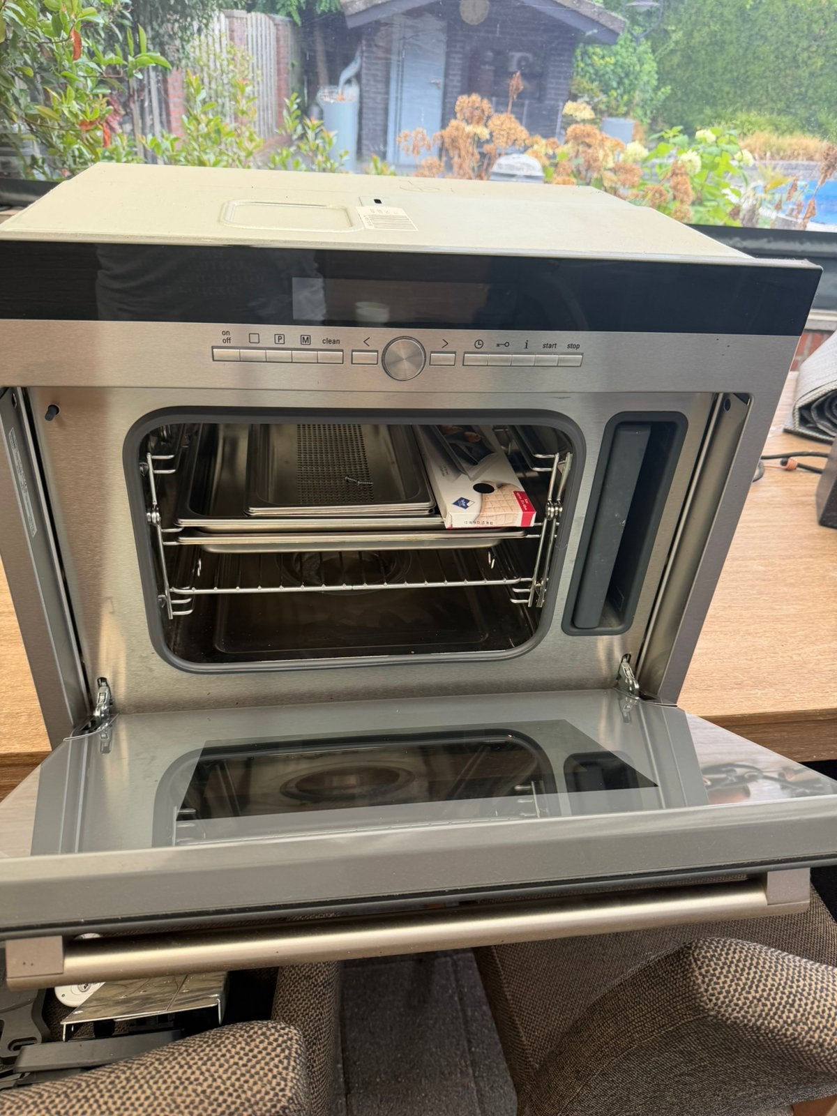 Siemens stoom oven zelfreinigend, Ophalen of Verzenden, Zo goed als nieuw, Stoom