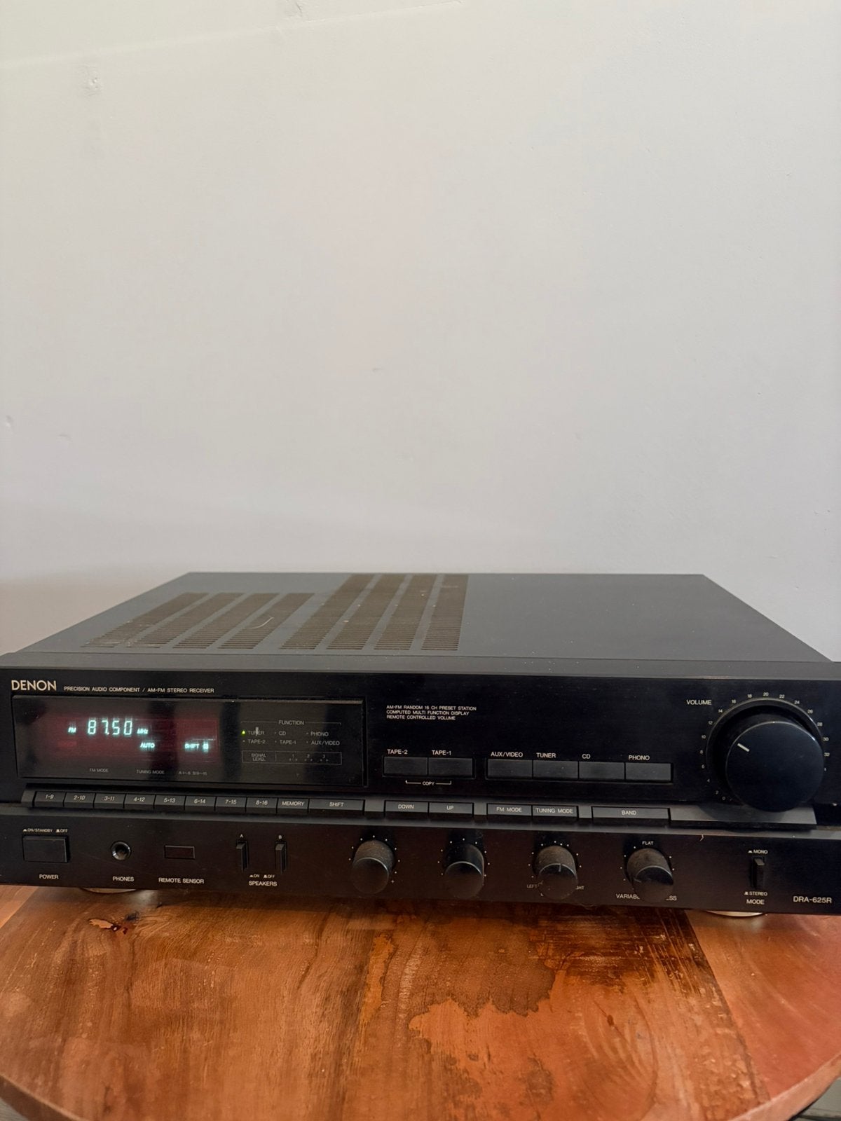 DENON DRA-625R RECEIVER met PHONO Ingang, Ophalen of Verzenden, Zo goed als nieuw, 120 watt of meer, Denon