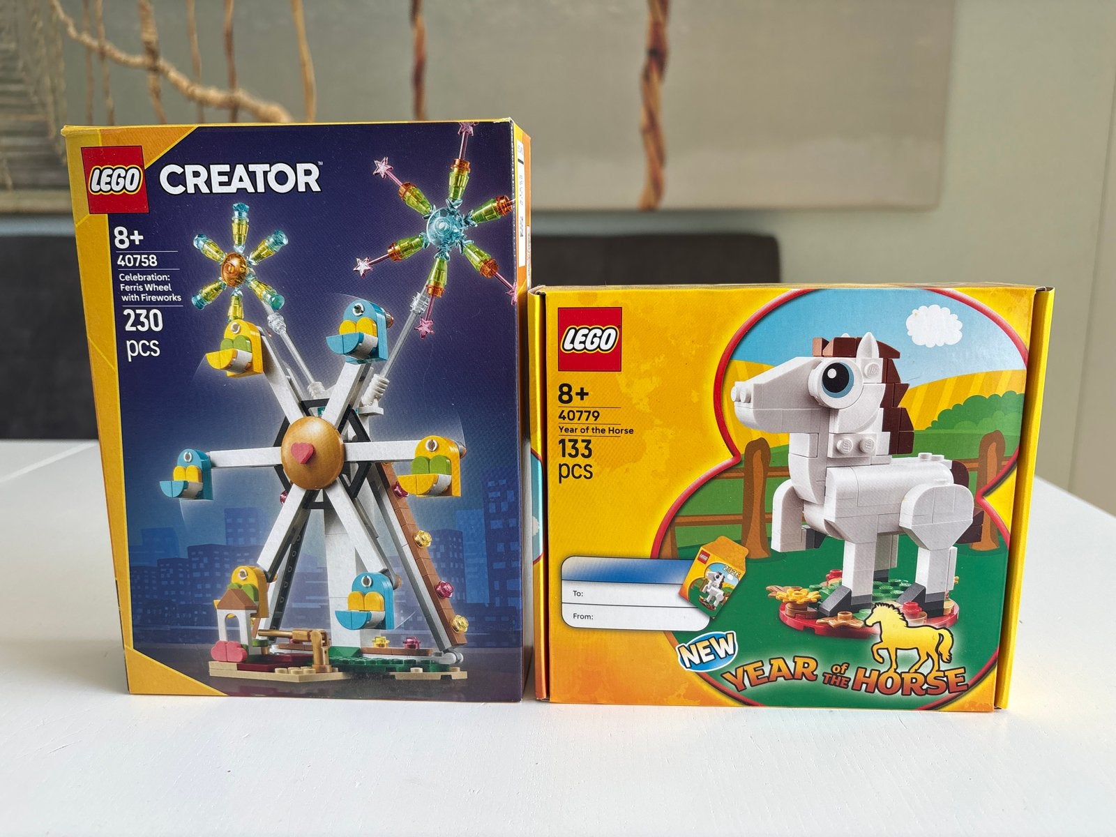 Lego Creator 40758 Ferris Wheel & 40779 Year of the Horse, Lego, Nieuw, Ophalen of Verzenden, Ongeopend/sealed
