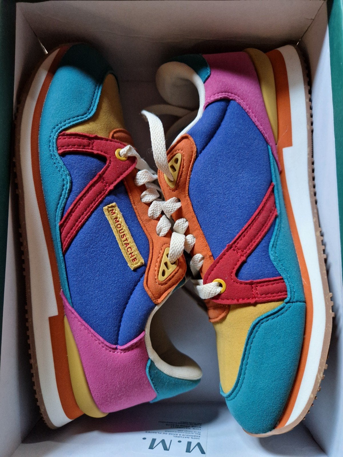 M.MOUSTACHE GEKLEURDE SNEAKERS MAAT 42, M.moustache, Overige kleuren, Nieuw, Ophalen of Verzenden