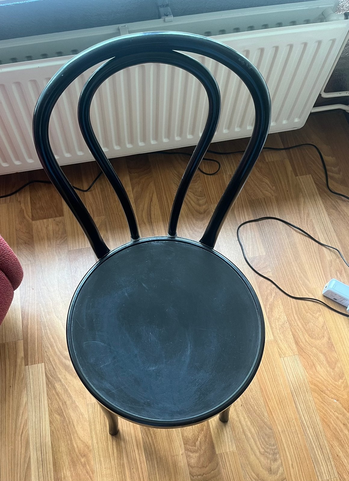3x Vintage IKEA ÖGLA eetkamerstoelen, zwart, Ophalen, Overige materialen, Gebruikt, Drie