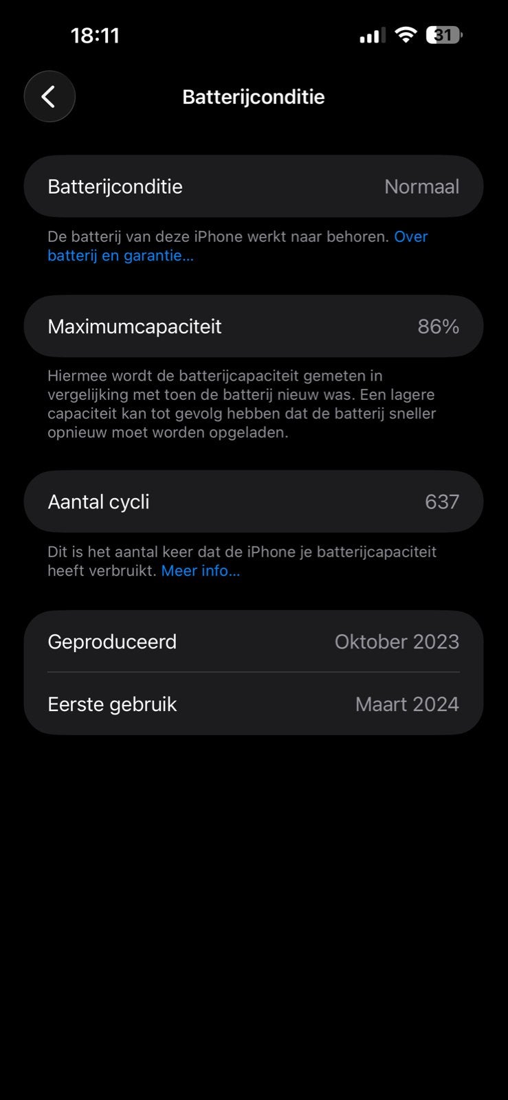 iPhone 15 Plus 128GB blauw - ruil, Telecommunicatie, Mobiele telefoons | Apple iPhone, 86 %, Blauw, Ophalen of Verzenden, Zonder simlock