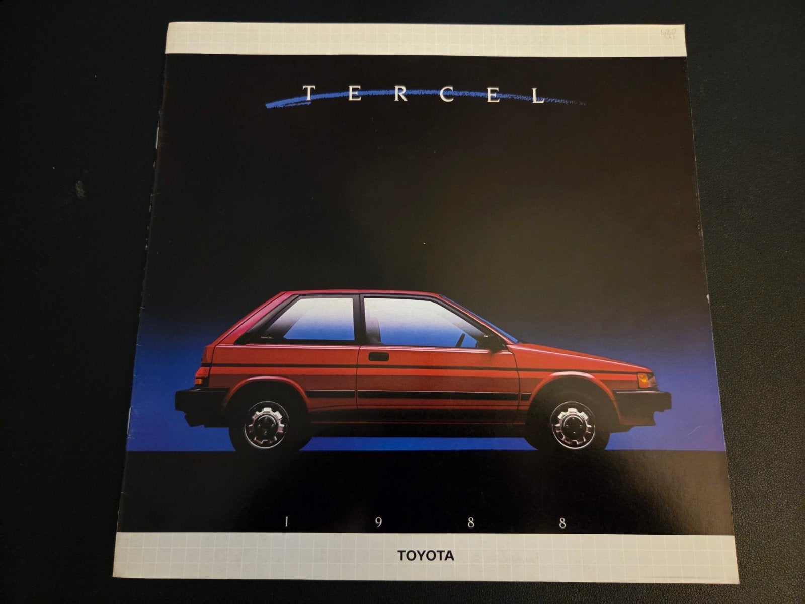 Brochure Toyota Tercel 1988 USA, Ophalen of Verzenden, Zo goed als nieuw, Toyota
