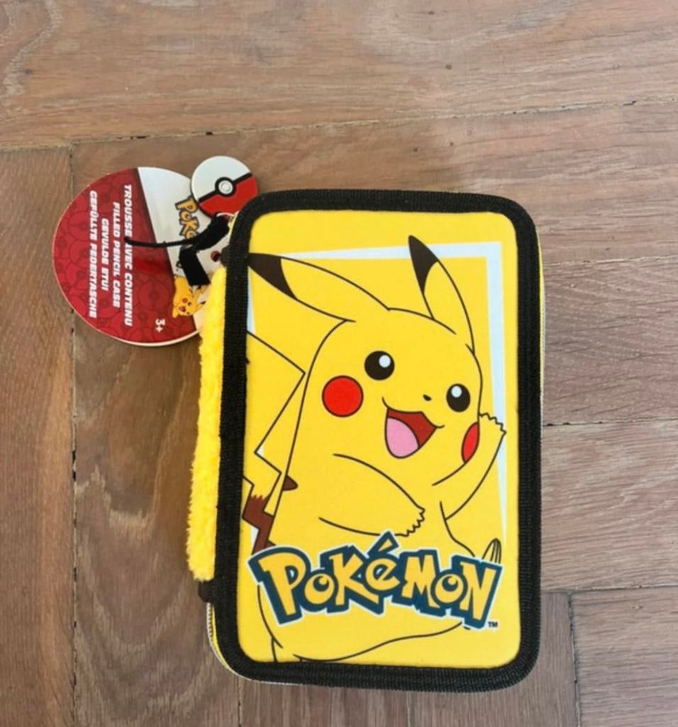 Pokémon etui stiften potloden liniaal gum Pikachu kleuren, Diversen, Schoolbenodigdheden, Ophalen of Verzenden, Nieuw