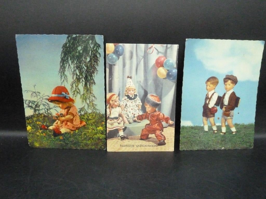 3 oude Käthe Kruse kaarten, Ophalen of Verzenden