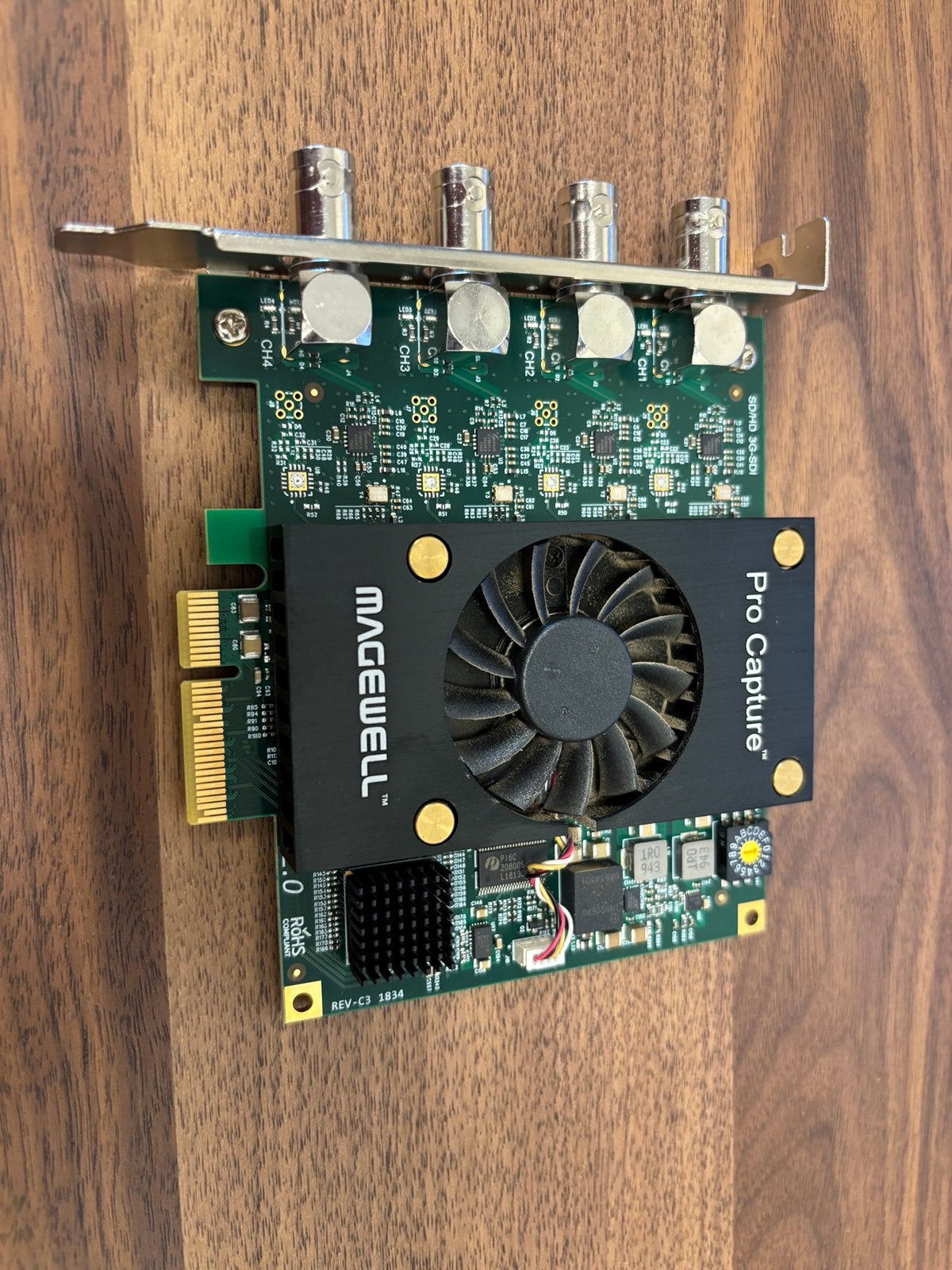 Magewell Pro Capture Quad SDI videokaart, Computers en Software, Ophalen of Verzenden, Zo goed als nieuw