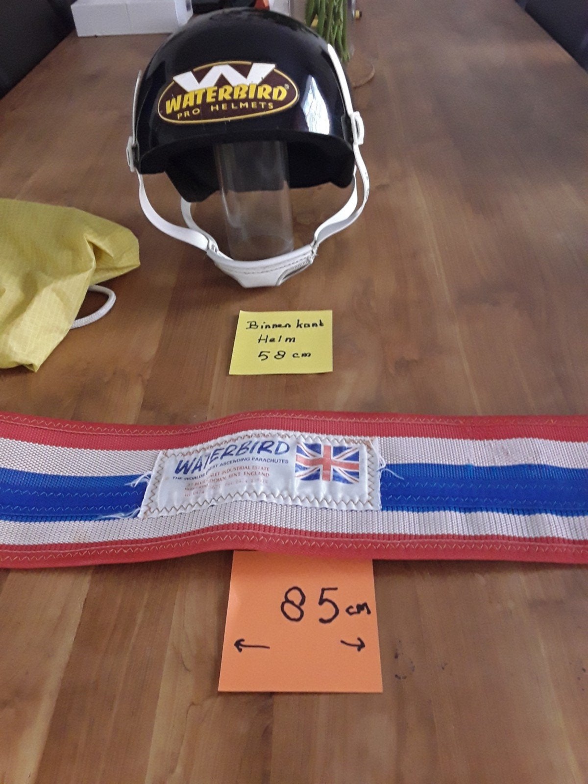 waterski  helm  + rugband, Ophalen, Dame of Heer