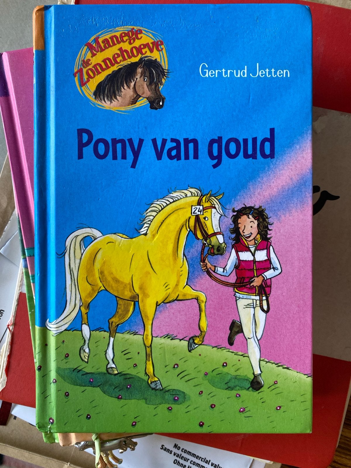Pony van goud - De Manege Zonnehoeve - Gertrud Jetten, Boeken, Ophalen of Verzenden, Zo goed als nieuw, Fictie