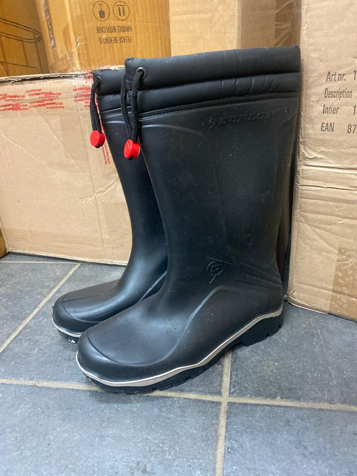Dunlop thermo regenlaarzen maat 39 - perfecte staat, Zwart, Onbekend, Ophalen of Verzenden, Onbekend