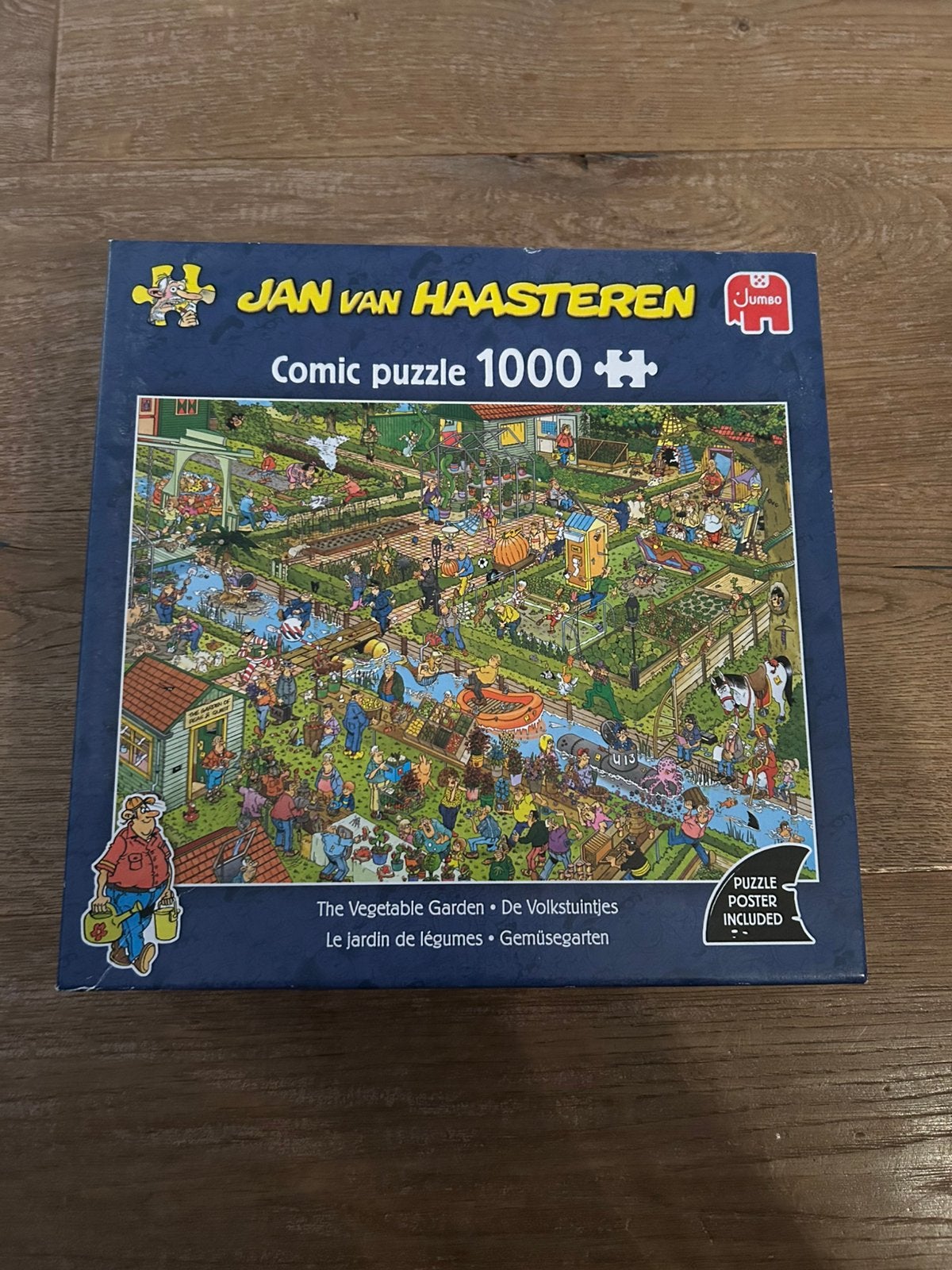 Jan van Haasteren puzzel 1000 st. De Volkstuintjes, Ophalen, 500 t/m 1500 stukjes, Zo goed als nieuw