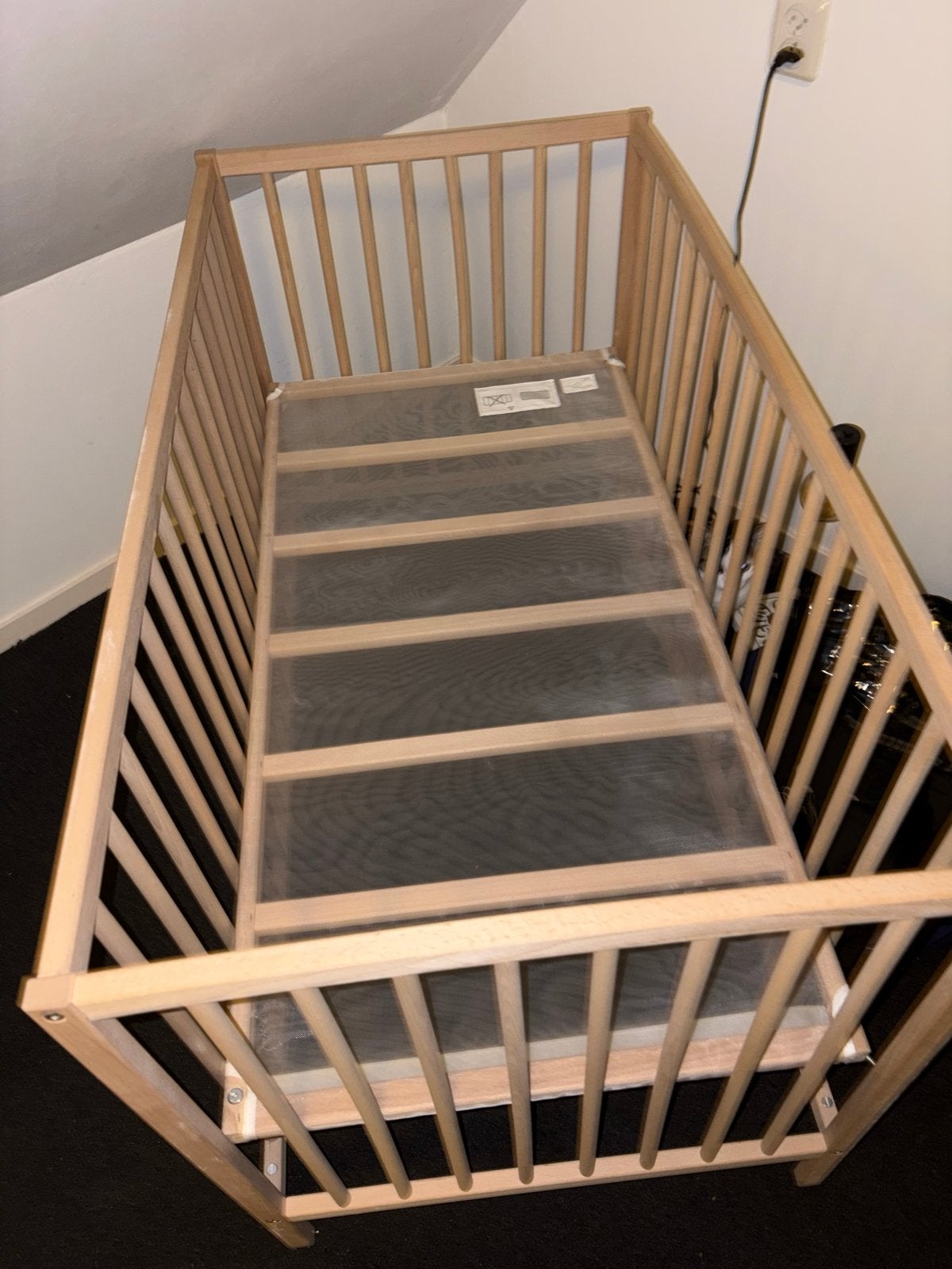 Sniglar babybedje beuken 60x120 - Nieuw en ongebruikt, Ophalen, Nieuw, Minder dan 140 cm, Minder dan 70 cm