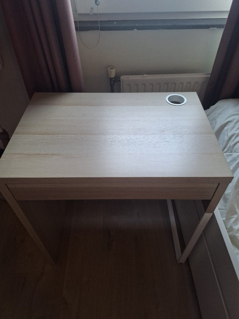 Bureau, Ophalen, Spaanplaat of MDF, Bruin, Zo goed als nieuw