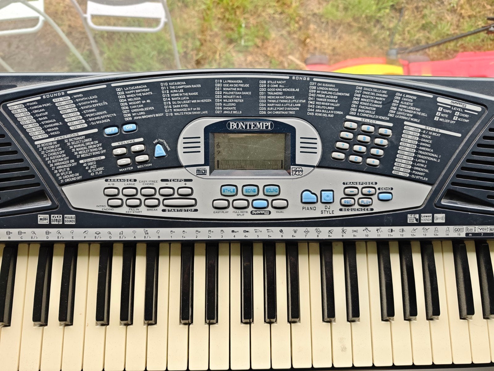 Bontempi pm546 keyboard met standaard, Muziek en Instrumenten, Met standaard, Ophalen, Overige merken, 61 toetsen