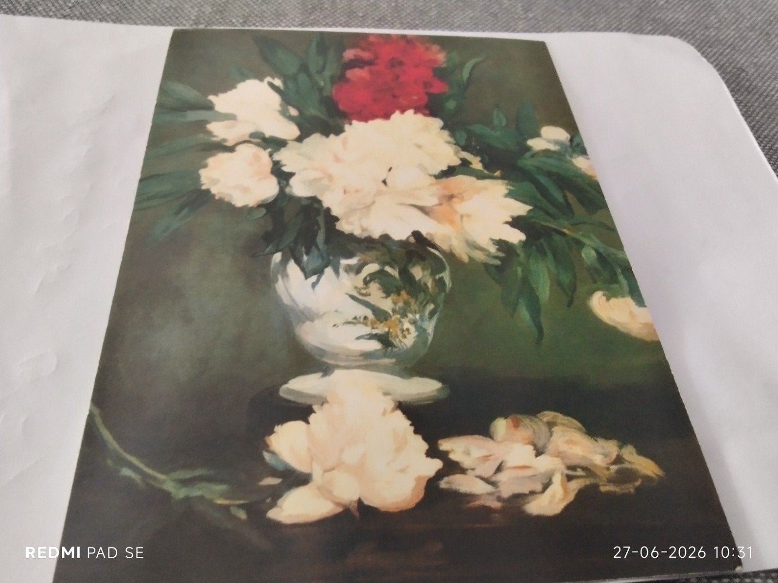 Ansichtkaart Edouard Manet, Pioenrozen, 1864, Ophalen of Verzenden, Voor 1920, Ongelopen, Natuur