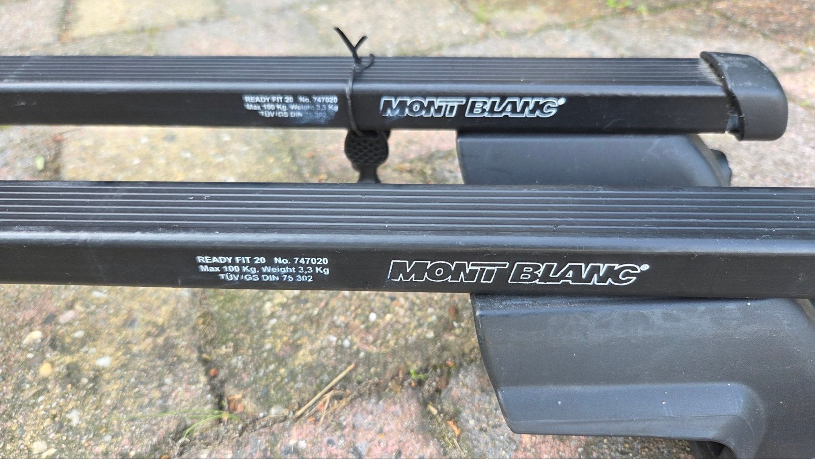 Mont Blanc Ready Fit 20 dakdragers  voor div autos open rail, Ophalen, Gebruikt