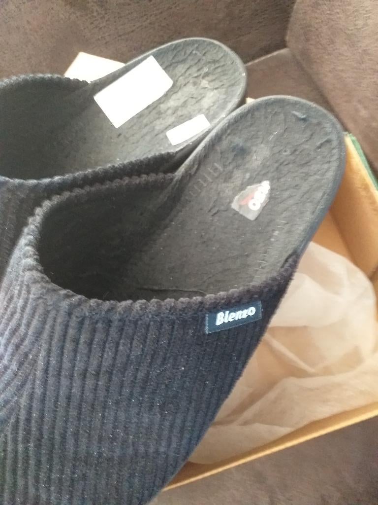 heren pantoffels, Ophalen, Zo goed als nieuw, Zwart, Pantoffels of Sloffen