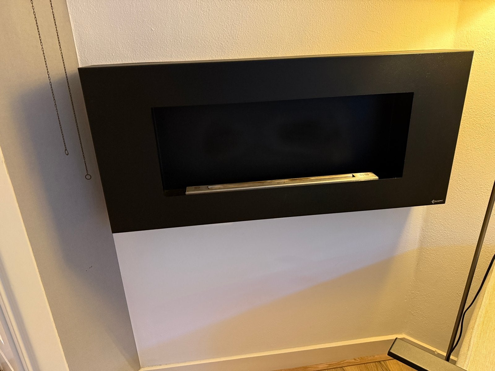 Moderne bio ethanol haard - Wandmodel, Ophalen, Zo goed als nieuw, Hangende haard, Gelhaard