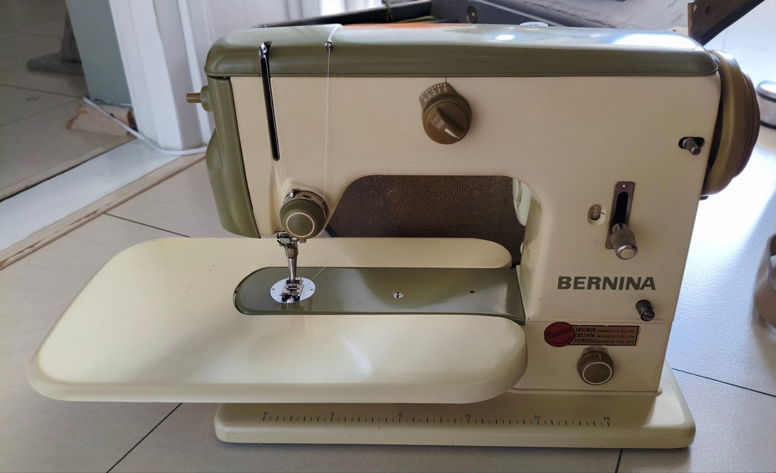 Vintage Bernina 600 Naaimachine met originele koffer, Ophalen of Verzenden
