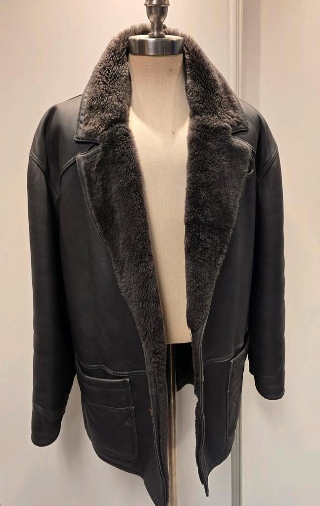 Heren lammy coat parka - maat 54 / L - nieuwstaat, Ophalen of Verzenden, Zo goed als nieuw, Maat 52/54 (L), Grijs