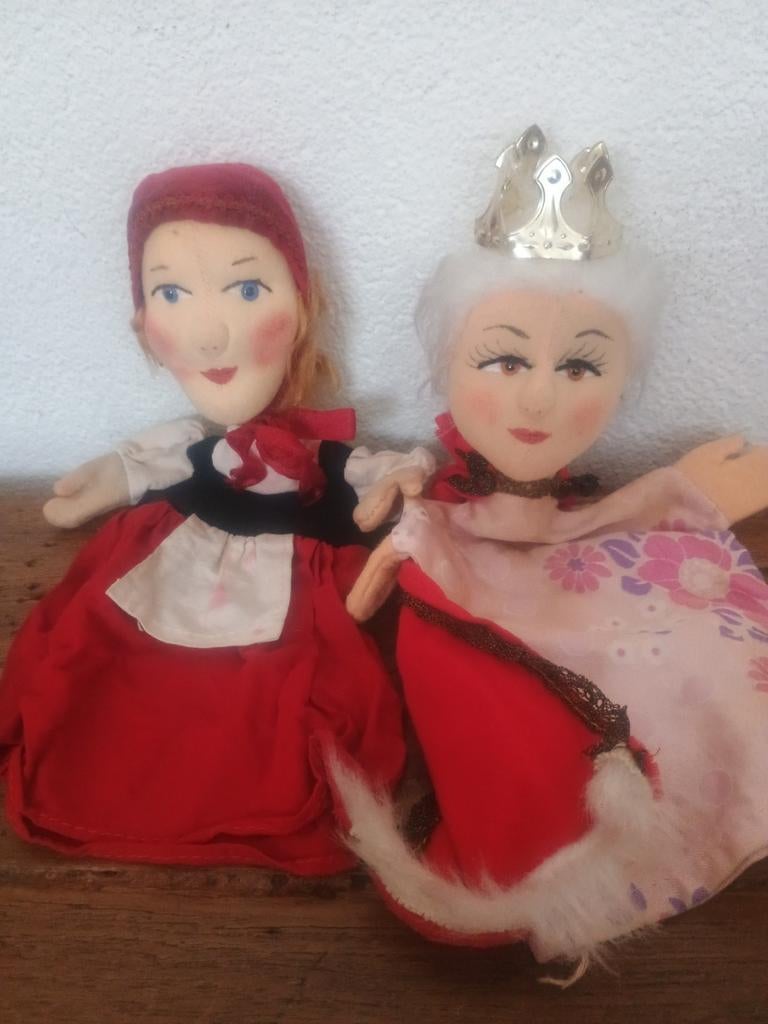 2 vintage KERSA poppenkast poppen, Verzamelen, Ophalen of Verzenden, Zo goed als nieuw, Pop