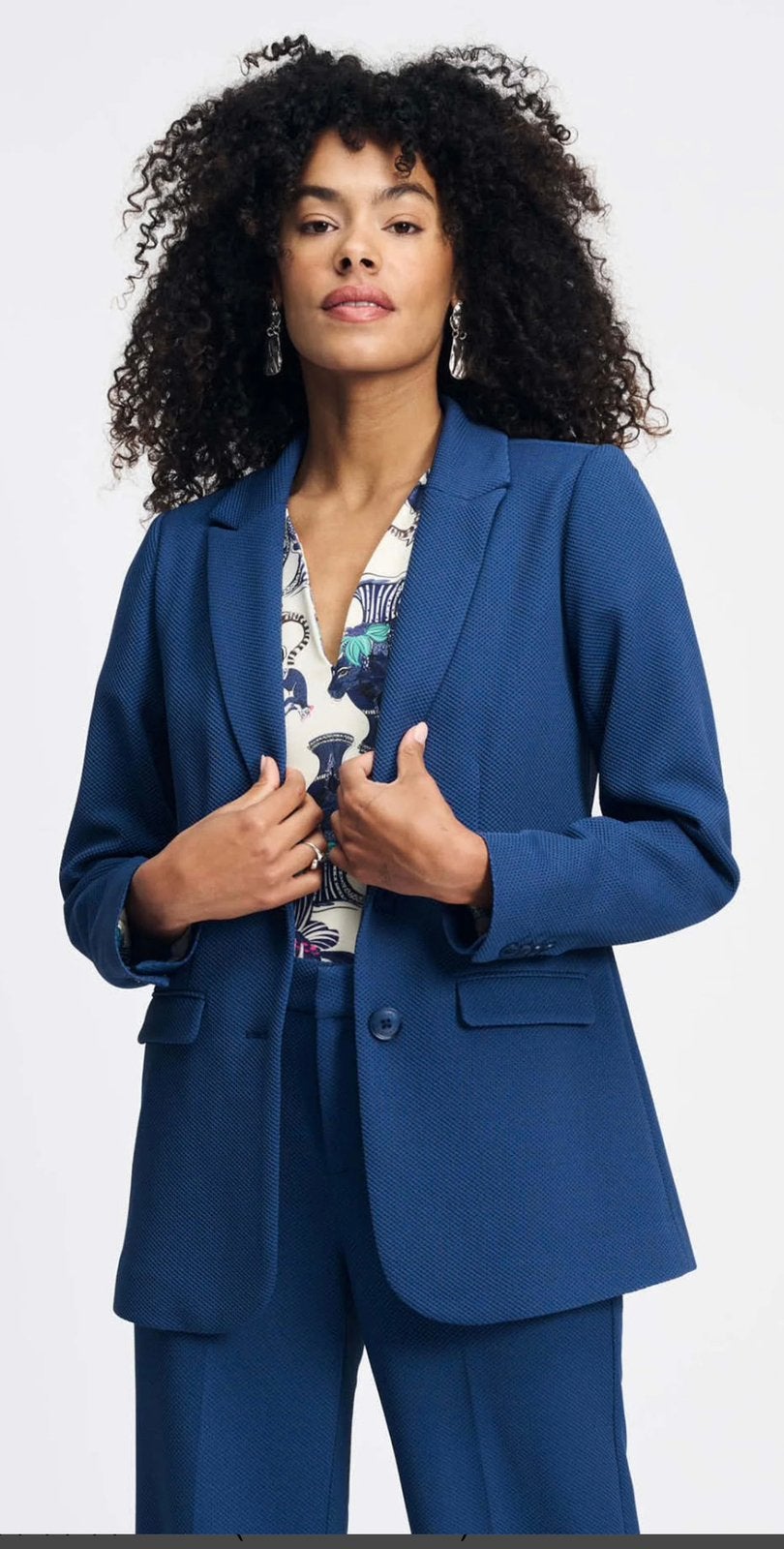 Pom Amsterdam Sapphire blue blazer maat 38 nieuw met kaartje, Maat 38/40 (M), Blauw, Nieuw, Ophalen of Verzenden