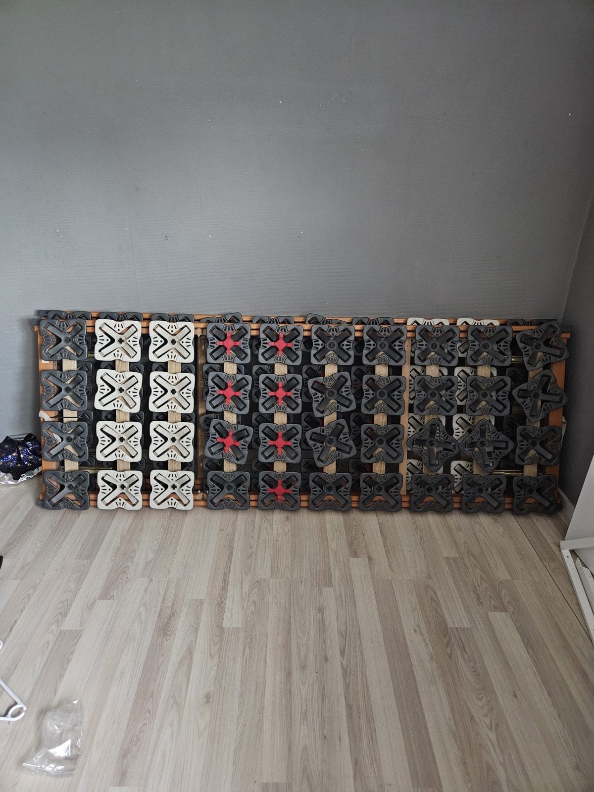 2x Schelpen lattenbodems verstelbaar 200x70, Huis en Inrichting, Ophalen, 200 cm, Verstelbaar, Gebruikt