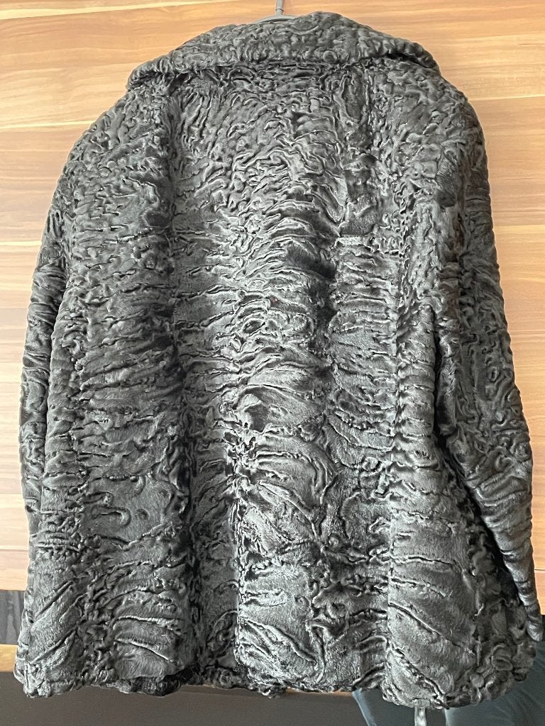 persianer jasje, Ophalen of Verzenden, Zo goed als nieuw, Maat 42/44 (L), Zwart