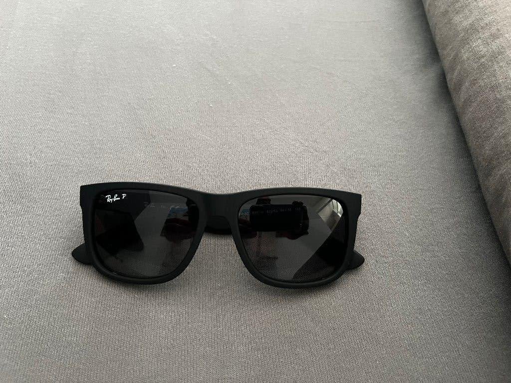 Nieuwe Ray Ban Zonnebril Justin 4165 Gepolariseerde Glazen, Zonnebril, Zwart, Nieuw, Ophalen of Verzenden