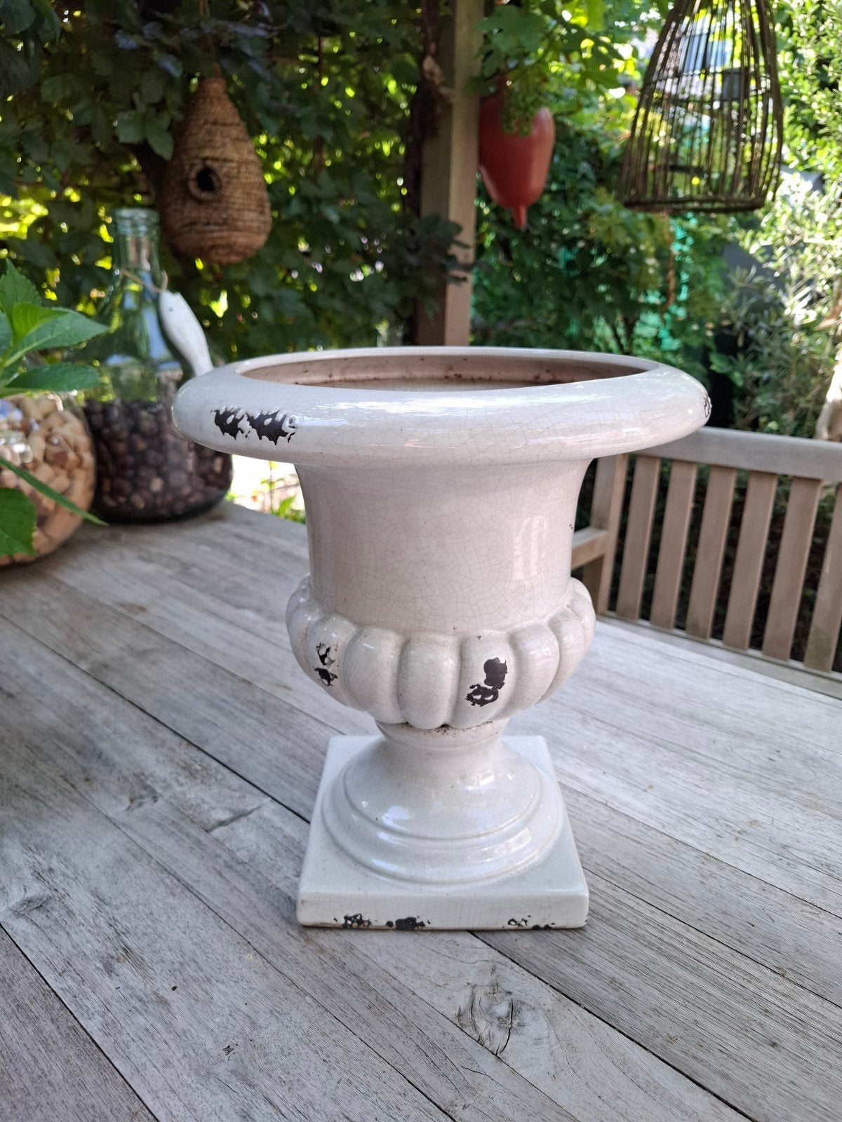 Brocante landelijke tuinvaas, Tuin en Terras, Tuinvazen, Ophalen